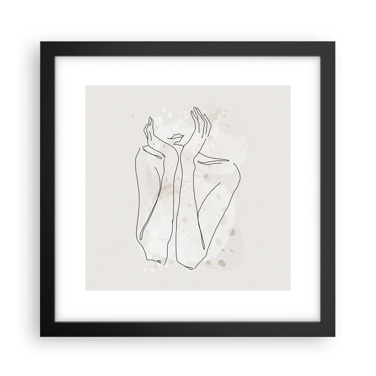 Poster în ramă neagră - Un moment pentru vis - 30x30 cm