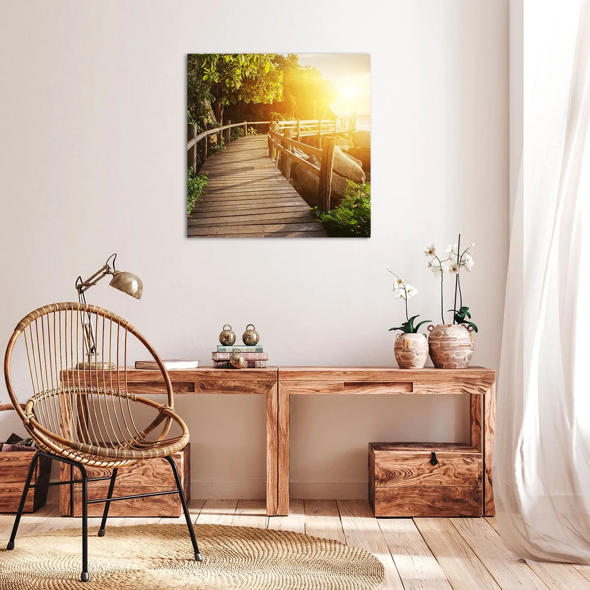 Tablou pe pânză - O altă curbă, o altă minune - 50x50 cm