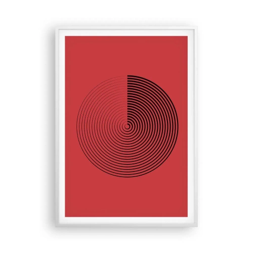 Poster în ramă albă - Mișcare circulară - 70x100 cm