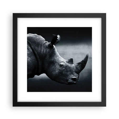 Poster în ramă neagră - Profil drept - 30x30 cm