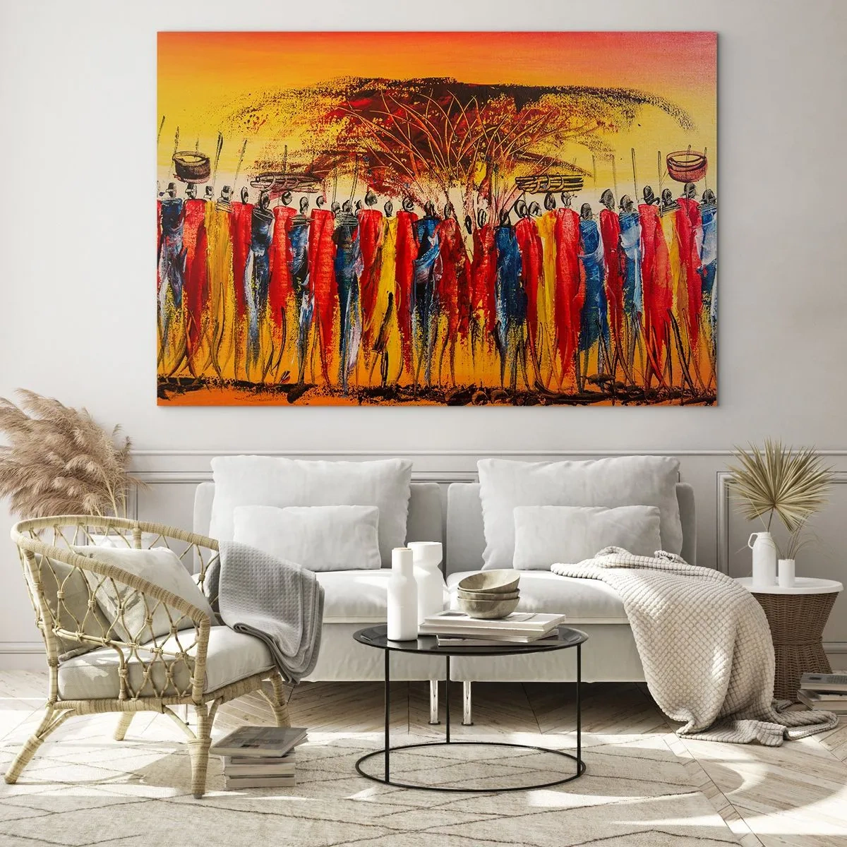 Tablou pe sticlă - Acolo, acolo, acolo, acolo se duc - 100x70 cm