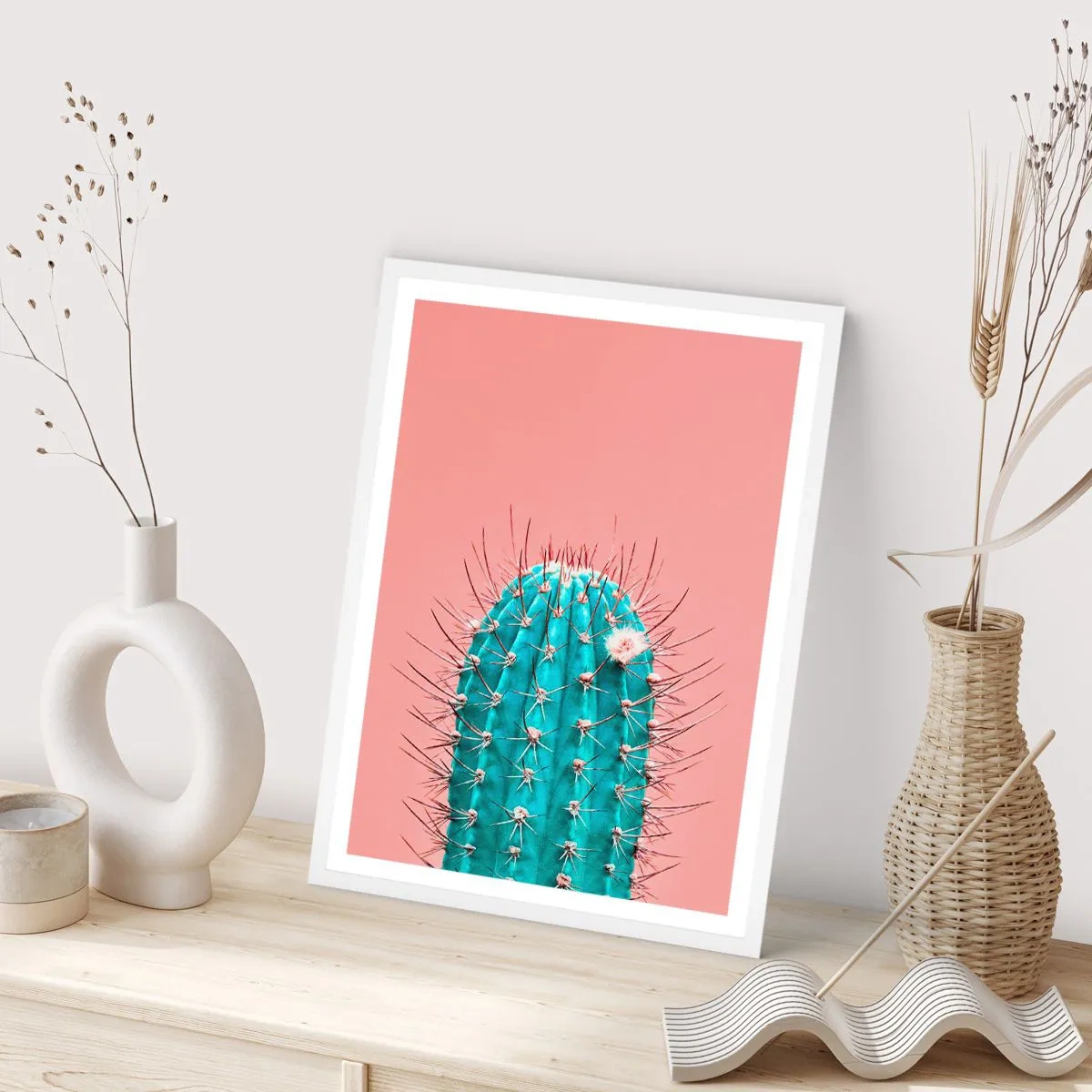 Poster în ramă albă - Doar privește - 50x70 cm