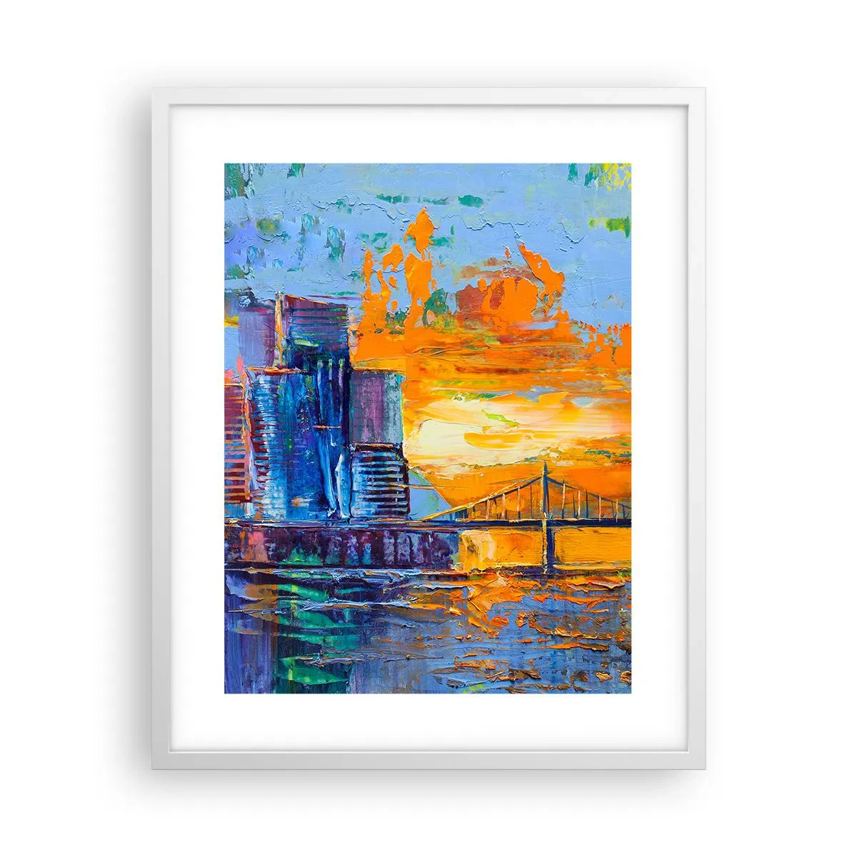 Poster în ramă albă - Cultură și natură - 40x50 cm