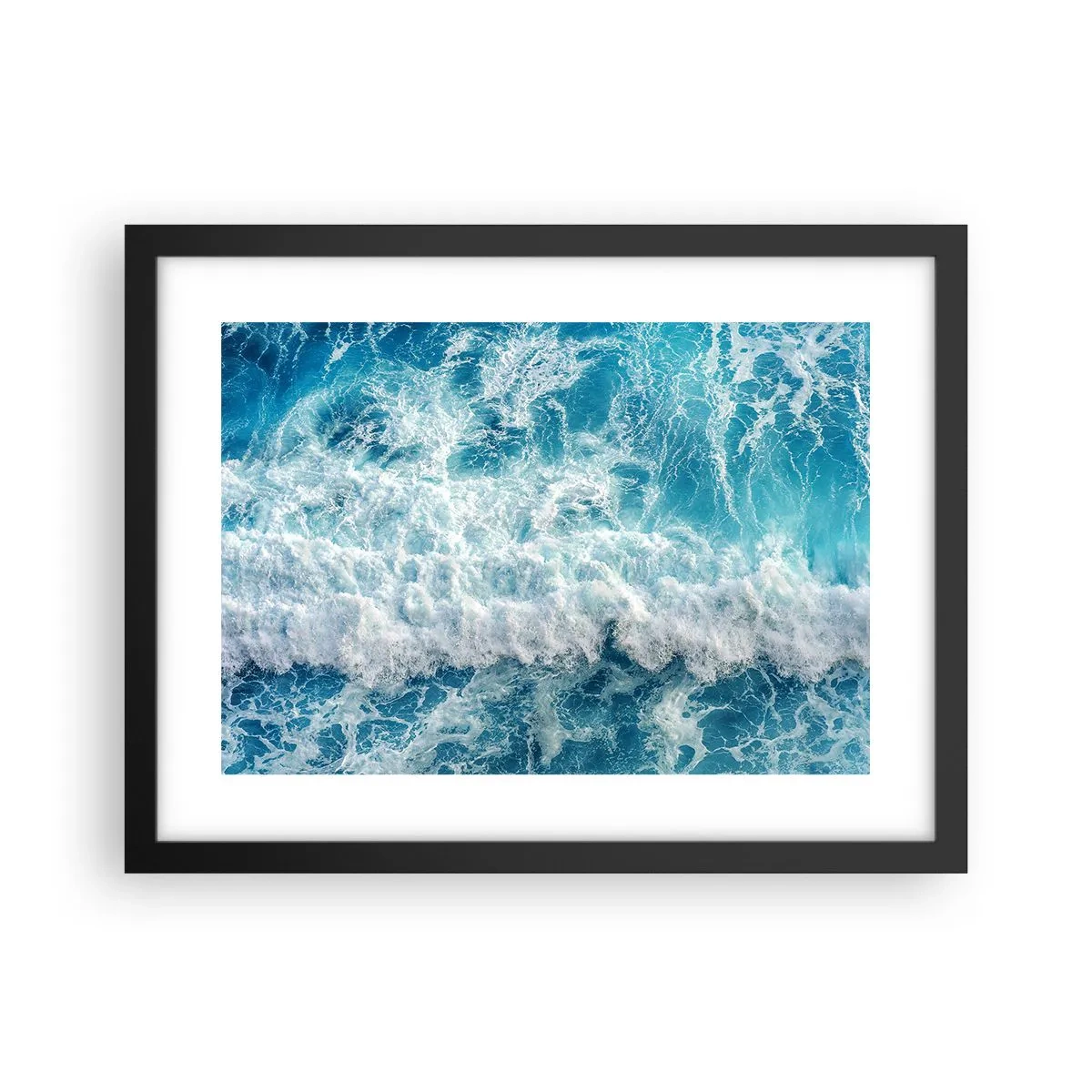 Poster în ramă neagră - Cu bucurie și în salturi - 40x30 cm