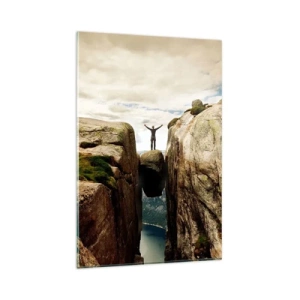 Tablou pe sticlă - Cum mă simt!? - 80x120 cm