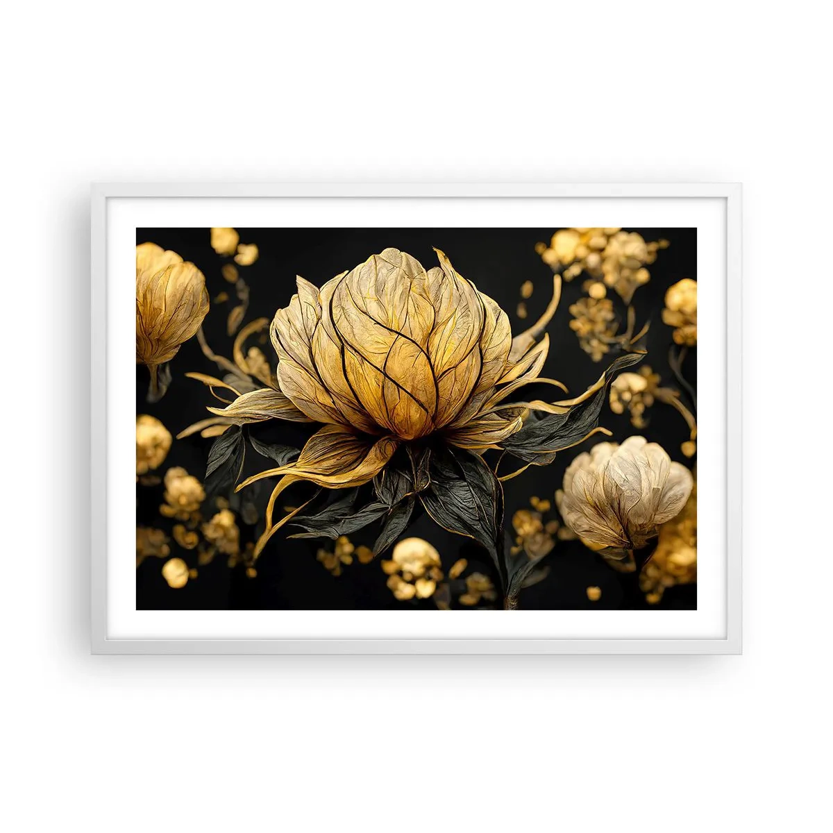 Poster în ramă albă - Fragilitate subtilă - 70x50 cm