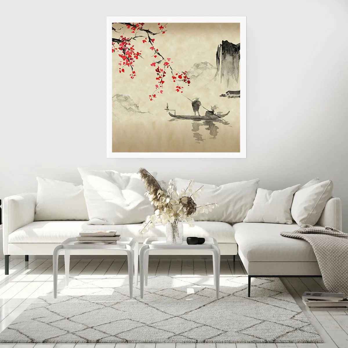 Poster - În țara florilor de cireș - 60x60 cm