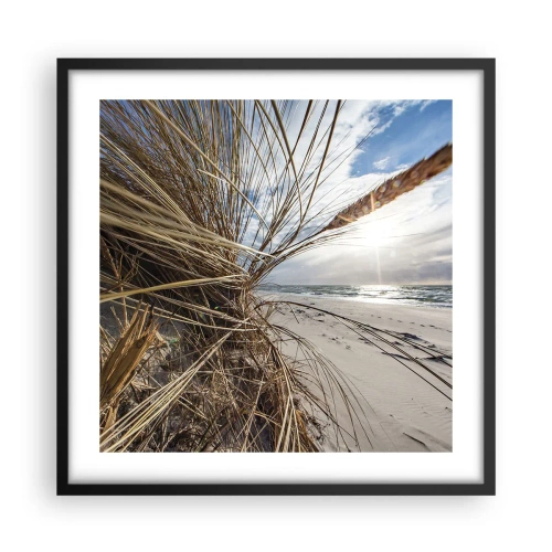 Poster în ramă neagră - O întâlnire a elementelor - 50x50 cm