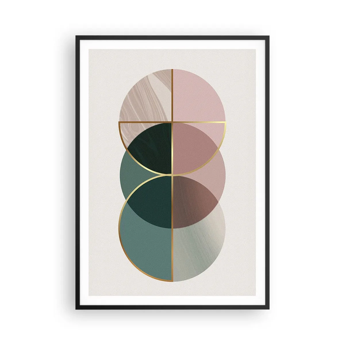 Poster în ramă neagră - Roată cu roată… - 70x100 cm