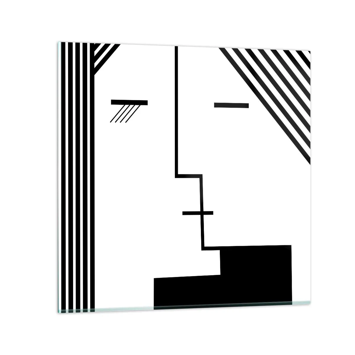 Tablou pe sticlă - Doar un sărut - 30x30 cm