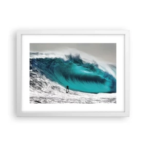 Poster în ramă albă - Provocare acceptată - 40x30 cm