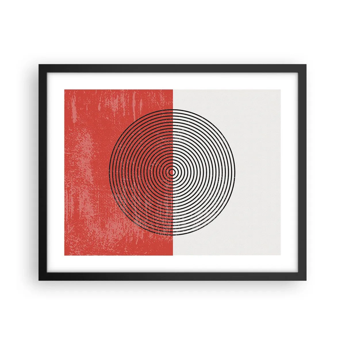 Poster în ramă neagră - Direct la subiect - 50x40 cm