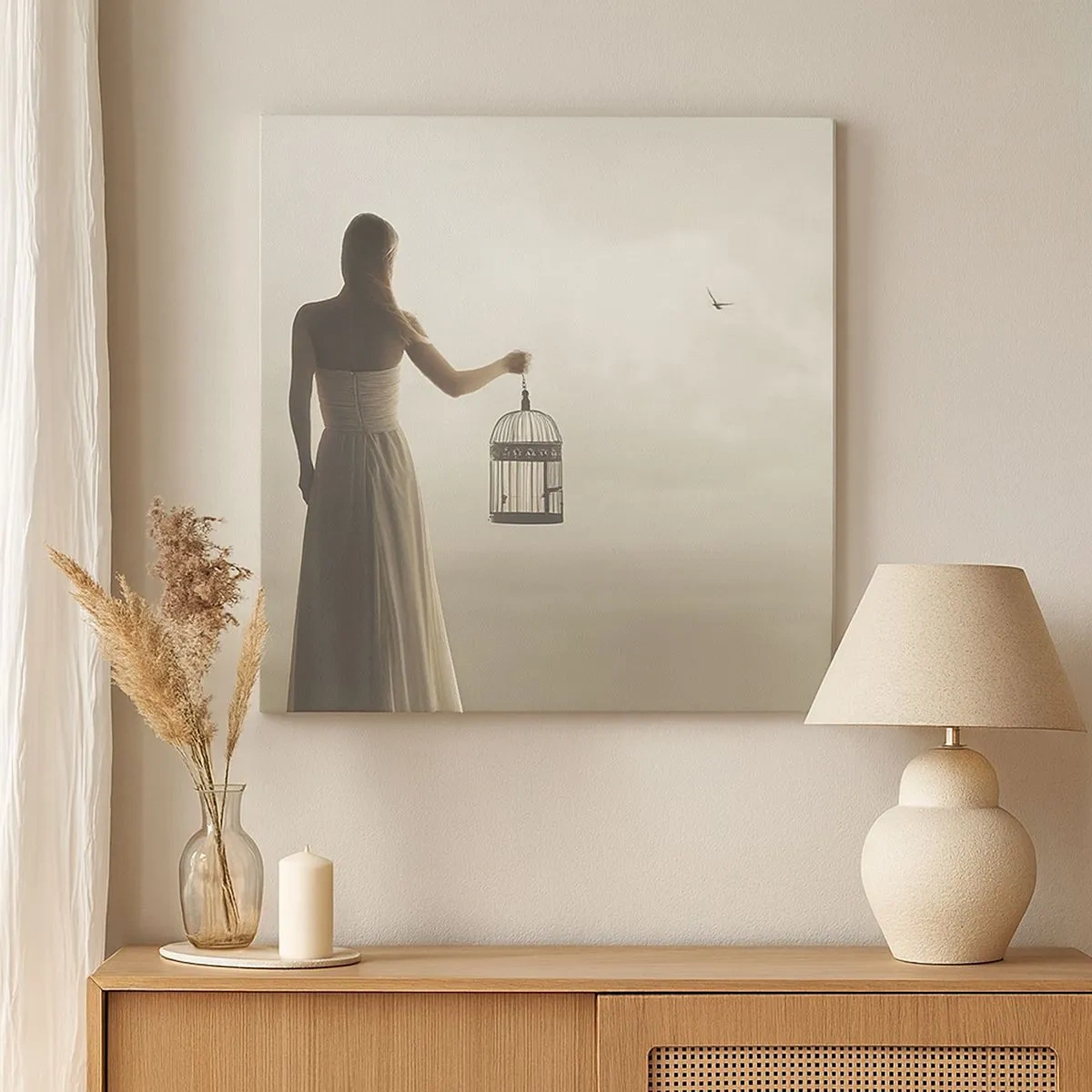 Tablou pe pânză - Fii liberă - 30x30 cm