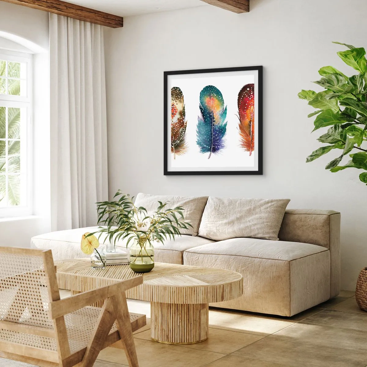 Poster în ramă neagră - Ritualuri, rituri, mistere - 60x60 cm