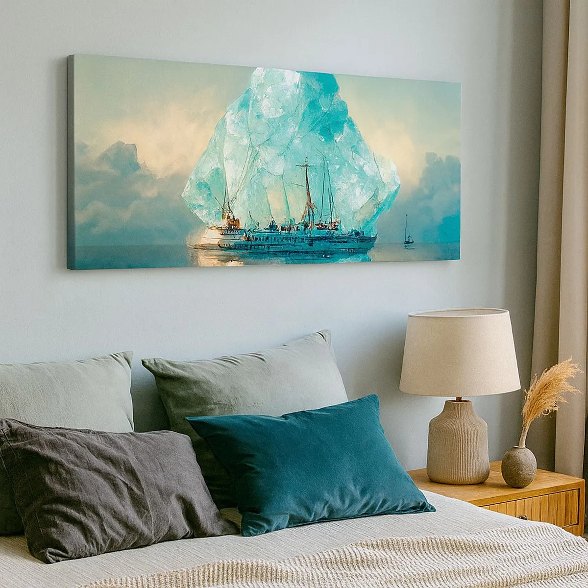 Tablou pe pânză - Diamant arctic - 100x40 cm