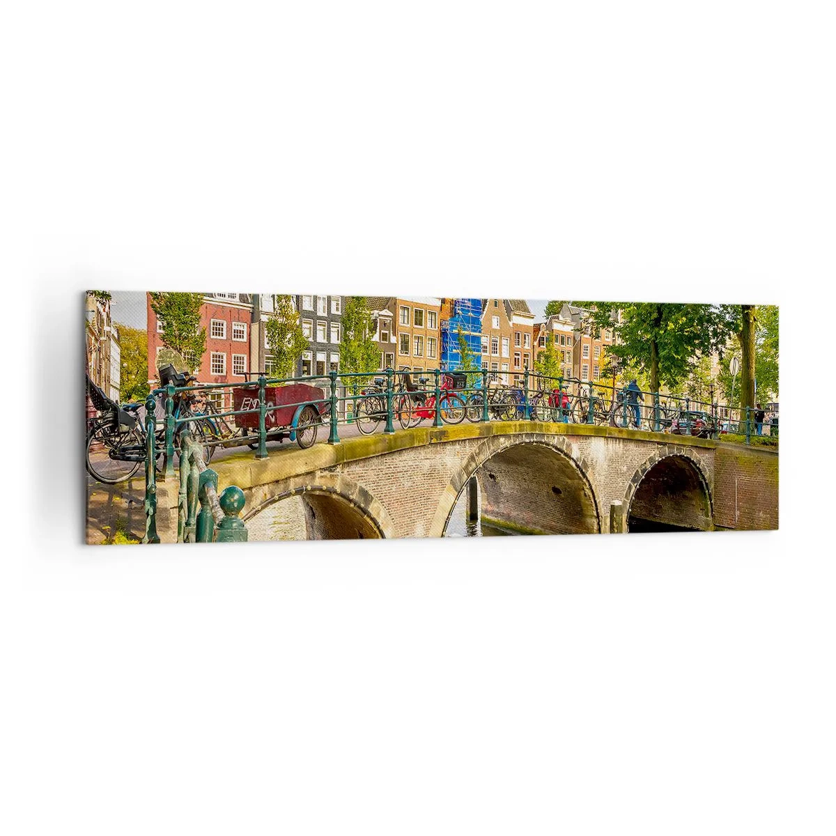 Tablou pe pânză - Primăvara lângă canal - 160x50 cm