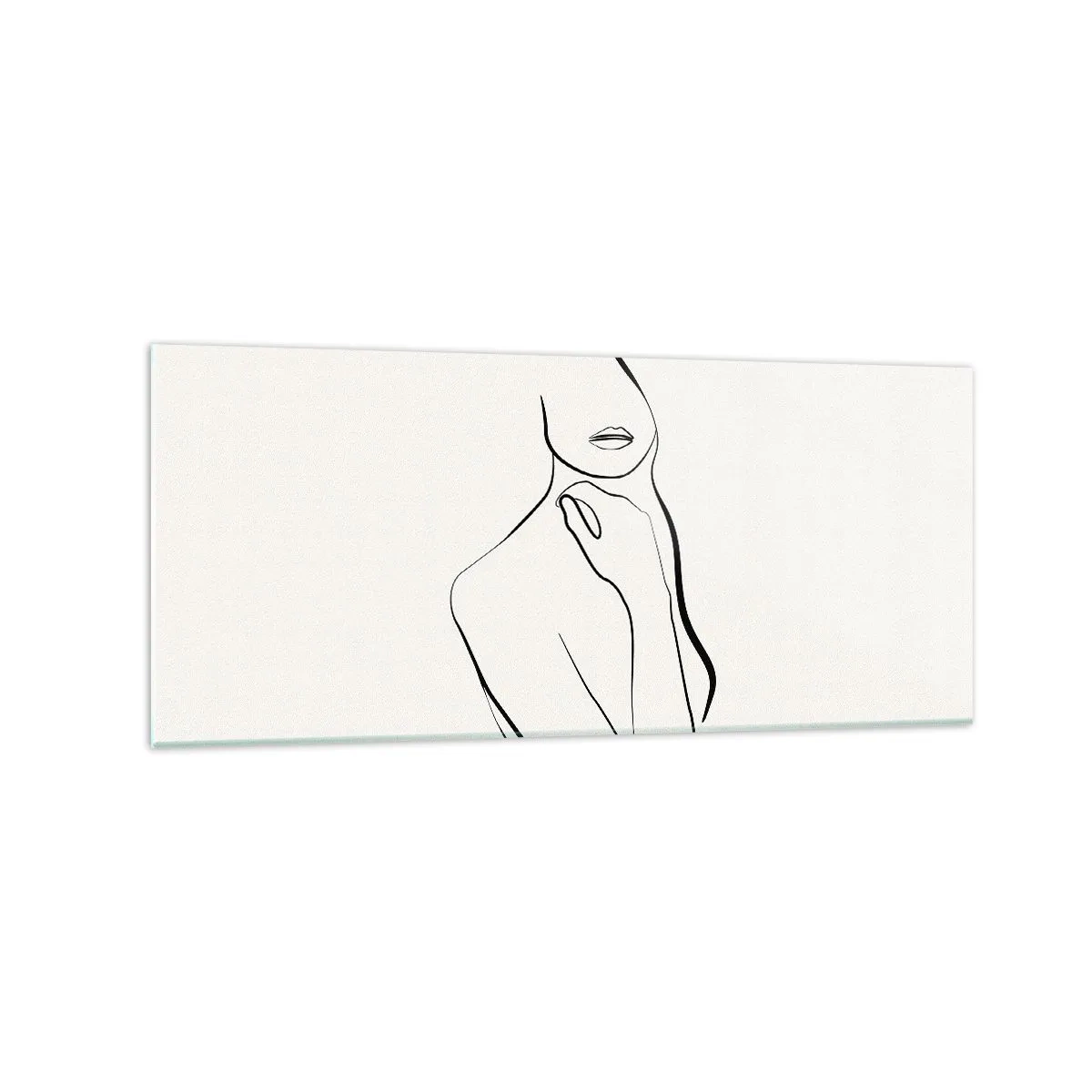 Tablou pe sticlă - Val de melancolie - 120x50 cm