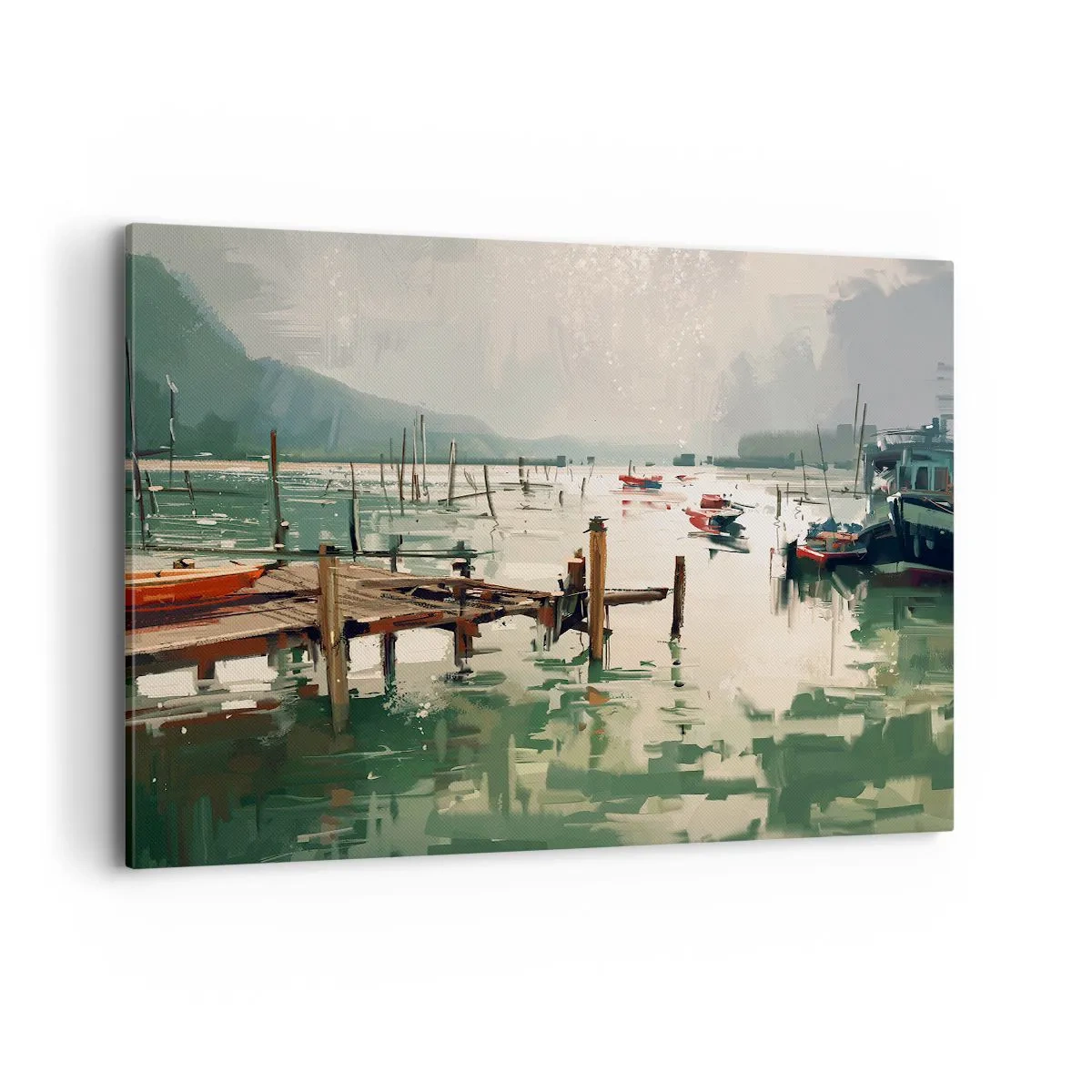 Tablou pe pânză - Scufundat în luna topită - 100x70 cm