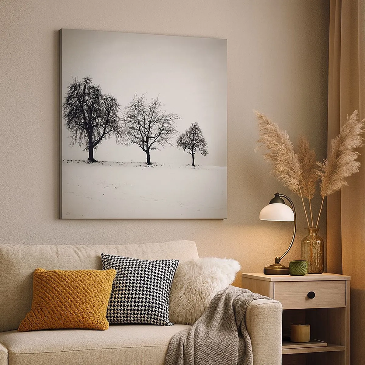 Tablou pe pânză - La ce visează? - 30x30 cm