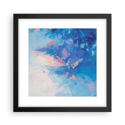 Poster în ramă neagră - Abstracție de iarnă - 30x30 cm