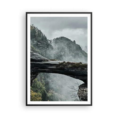 Poster în ramă neagră - Aventura este pe cale să înceapă - 70x100 cm