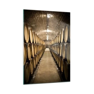 Tablou pe sticlă - În pivniță de vin - 50x70 cm