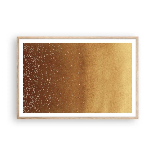 Poster în ramă de stejar deschis - Nașterea luminii - 91x61 cm