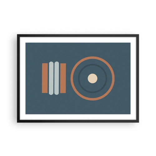 Poster în ramă neagră - Esența problemei - 70x50 cm