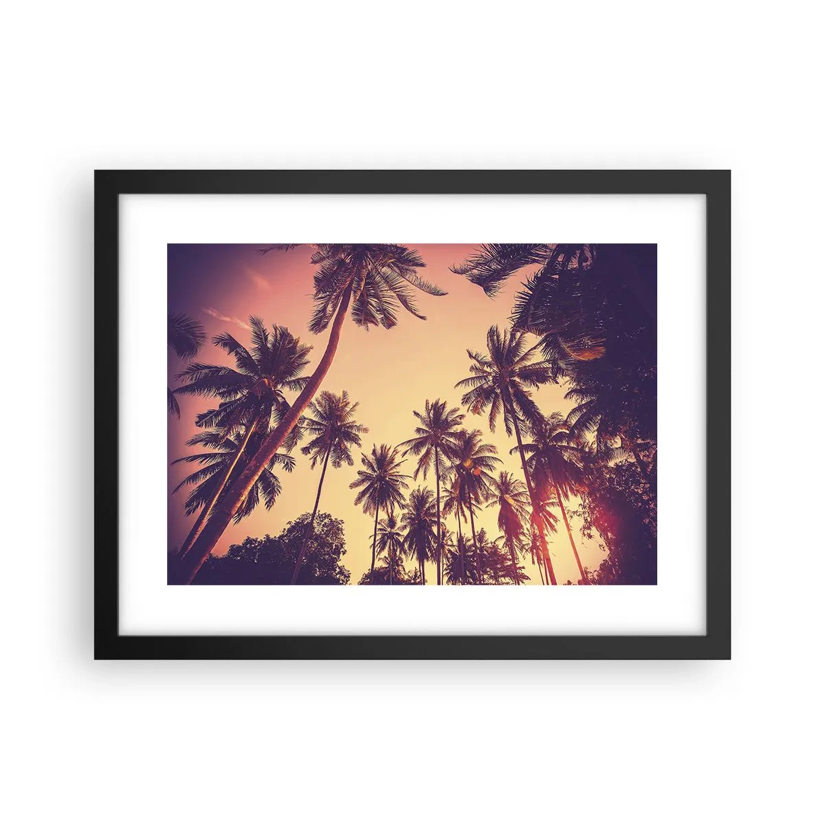 Poster în ramă neagră - Variație tropicală - 40x30 cm