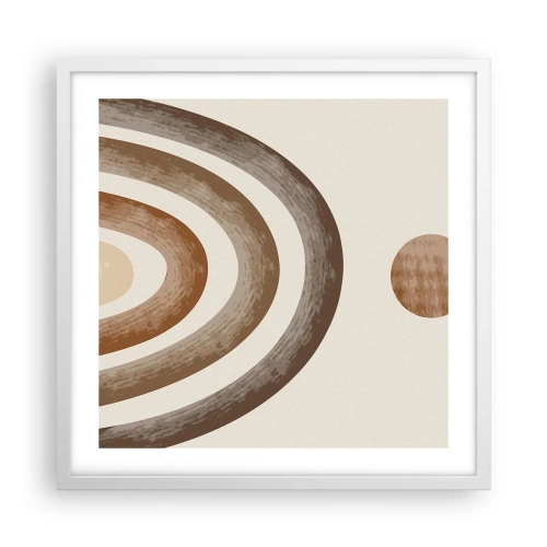 Poster în ramă albă - Într-o galaxie îndepărtată - 50x50 cm