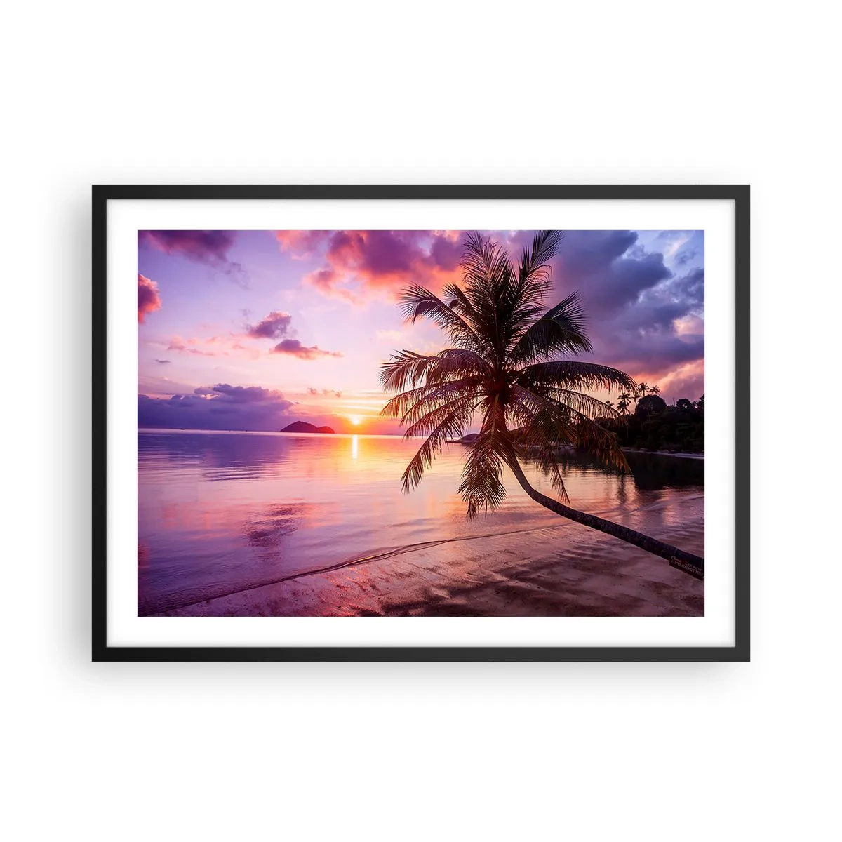Poster în ramă neagră - Euforie până la orizont - 70x50 cm