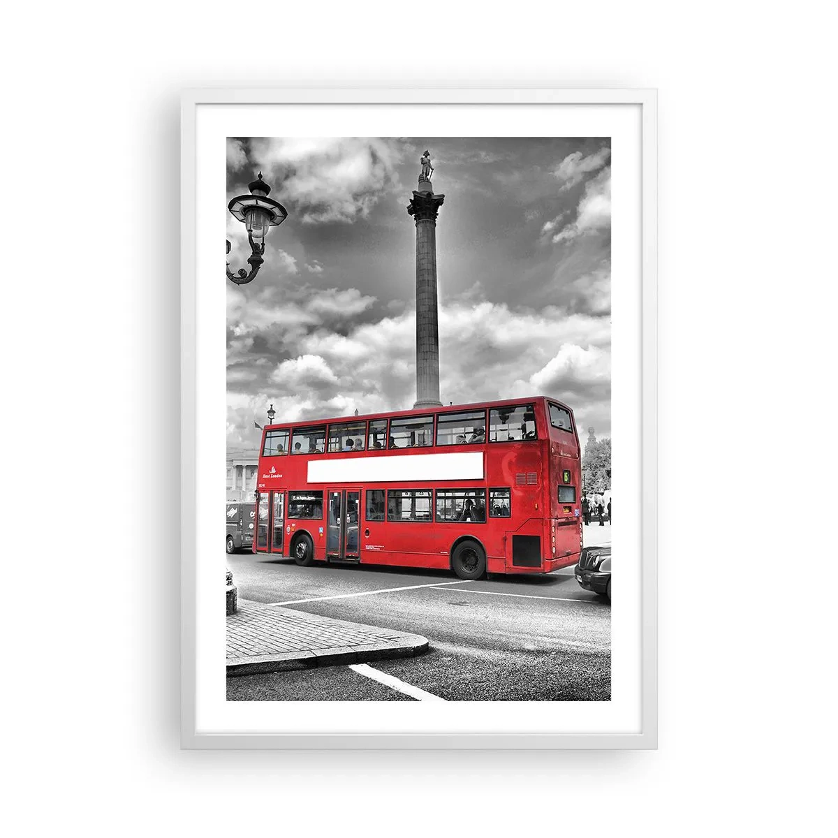 Poster în ramă albă - Adevărata forță vitală a orașului - 50x70 cm