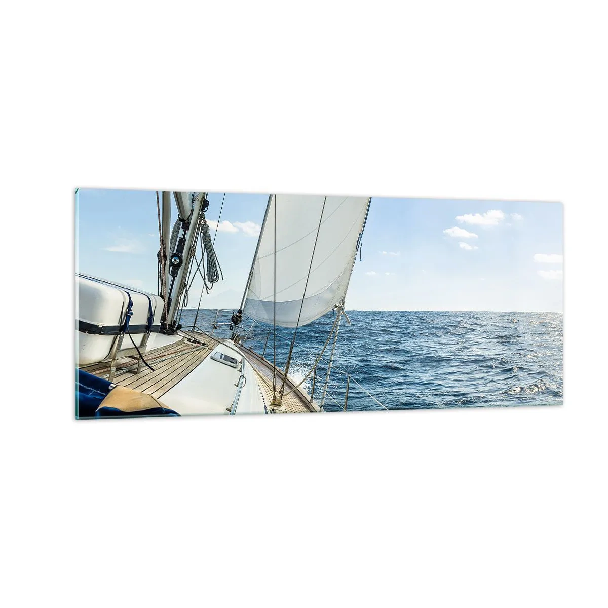 Tablou pe sticlă - Ahoy aventura - 100x40 cm