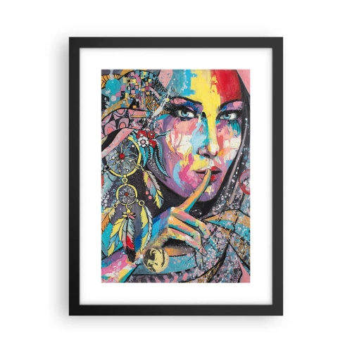 Poster în ramă neagră - Taci până când înțelegi - 30x40 cm