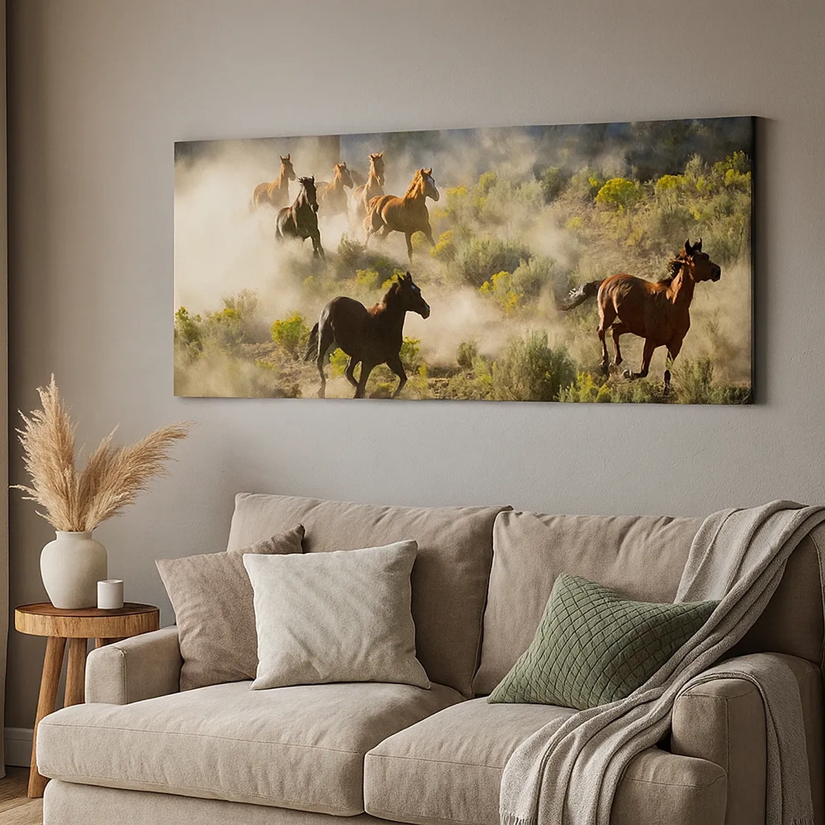 Tablou pe pânză - Rivalitatea - libertate sau putere masculină? - 30x30 cm