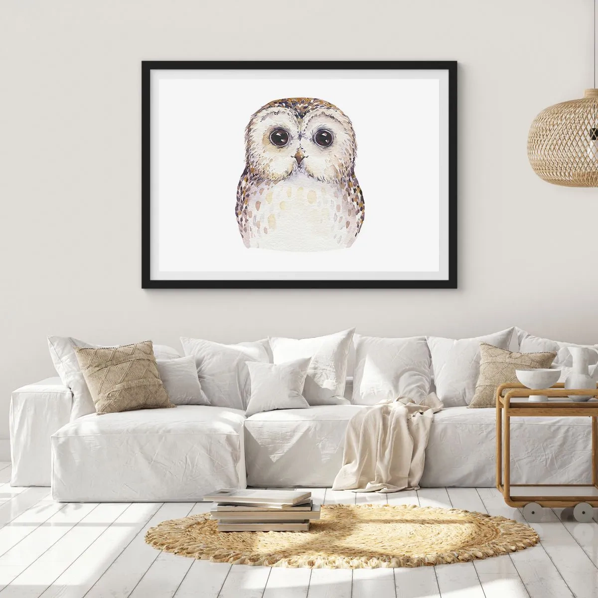 Poster în ramă neagră - Uită-te în ochii mei - 70x50 cm