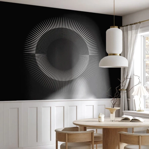 Tapet Premium Sand - Soarele Negru - Întuneric, Soare, roată - 100x70 cm