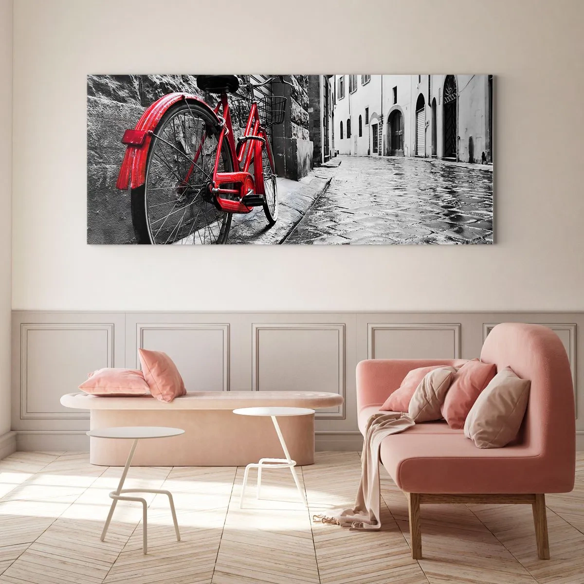 Tablou pe sticlă - Adevărata frumusețe nu îmbătrânește - 90x30 cm