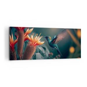 Tablou pe pânză - Viață cu adevărat colorată - 100x40 cm