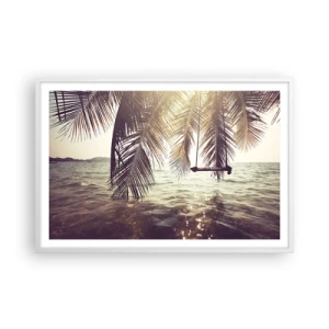 Poster în ramă albă - Poți să te dai în vânt după pofta inimii tale - 91x61 cm