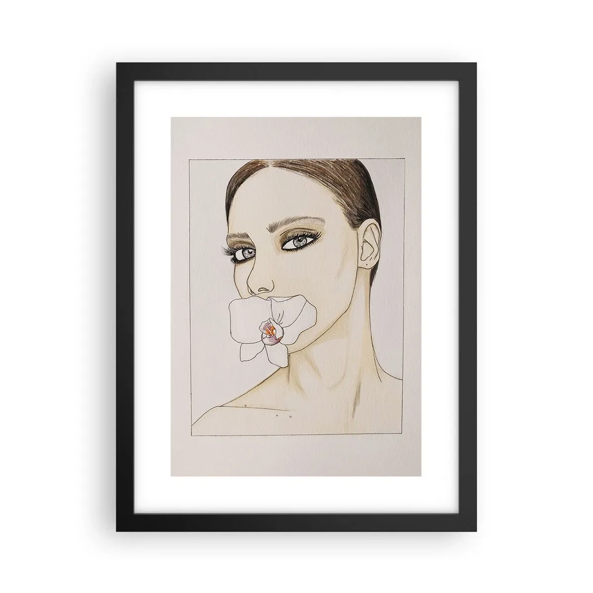 Poster în ramă neagră - Un simbol al eleganței și frumuseții - 30x40 cm