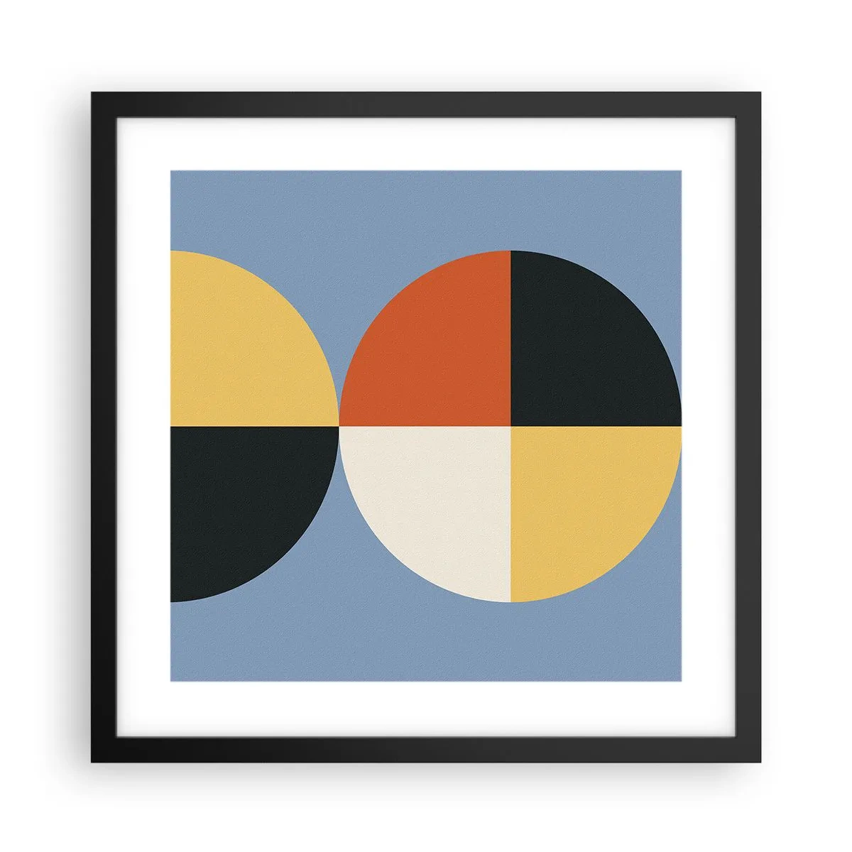 Poster în ramă neagră - Uită-te și numără - 40x40 cm