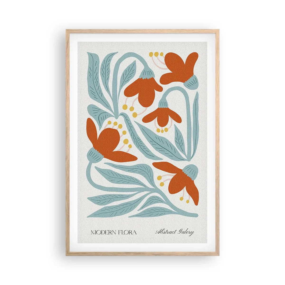 Poster în ramă de stejar deschis - Spre pământ, spre soare - 61x91 cm