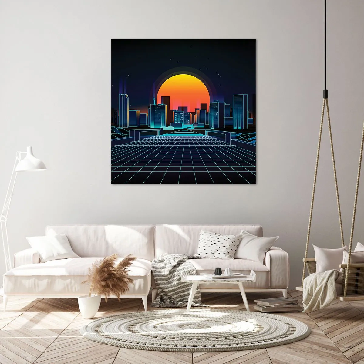 Tablou pe pânză - Încă mai vrei să ajungi la lumea reală? - 40x40 cm