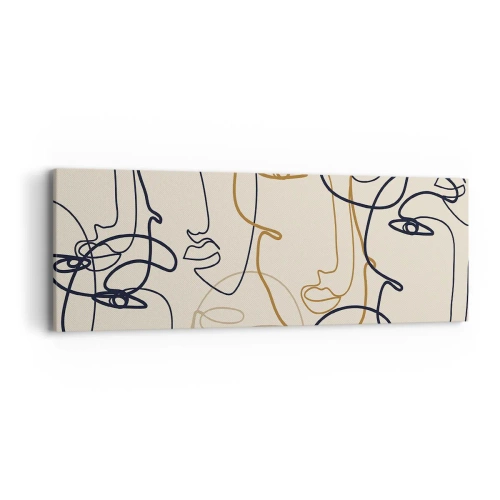 Tablou pe pânză - Portret multiplicat - 90x30 cm