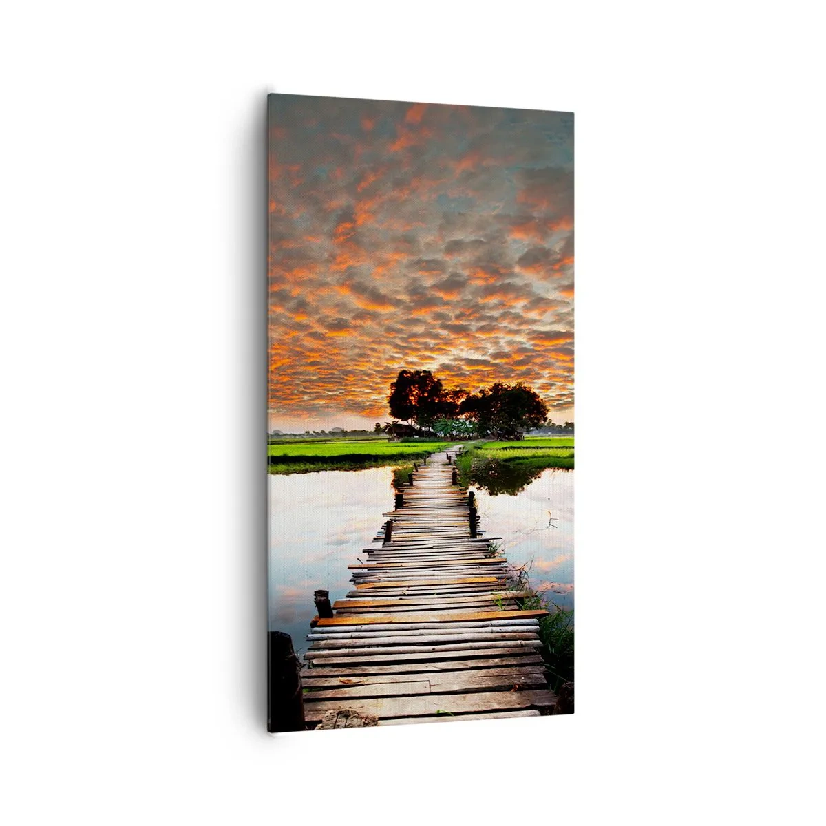 Tablou pe pânză - Întindeți brațele - respirați  - 65x120 cm