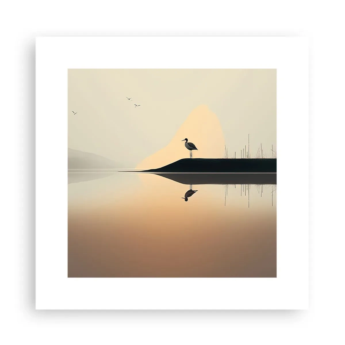Poster - Domn pe lac - 30x30 cm