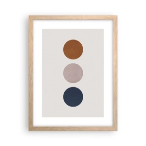 Poster în ramă de stejar deschis - Simbol de excelență - 30x40 cm