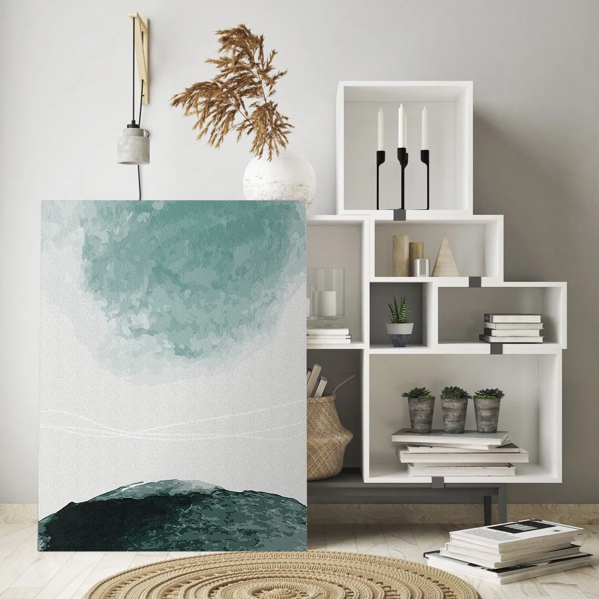 Tablou pe sticlă - Întâlnire cu ceața - 70x100 cm