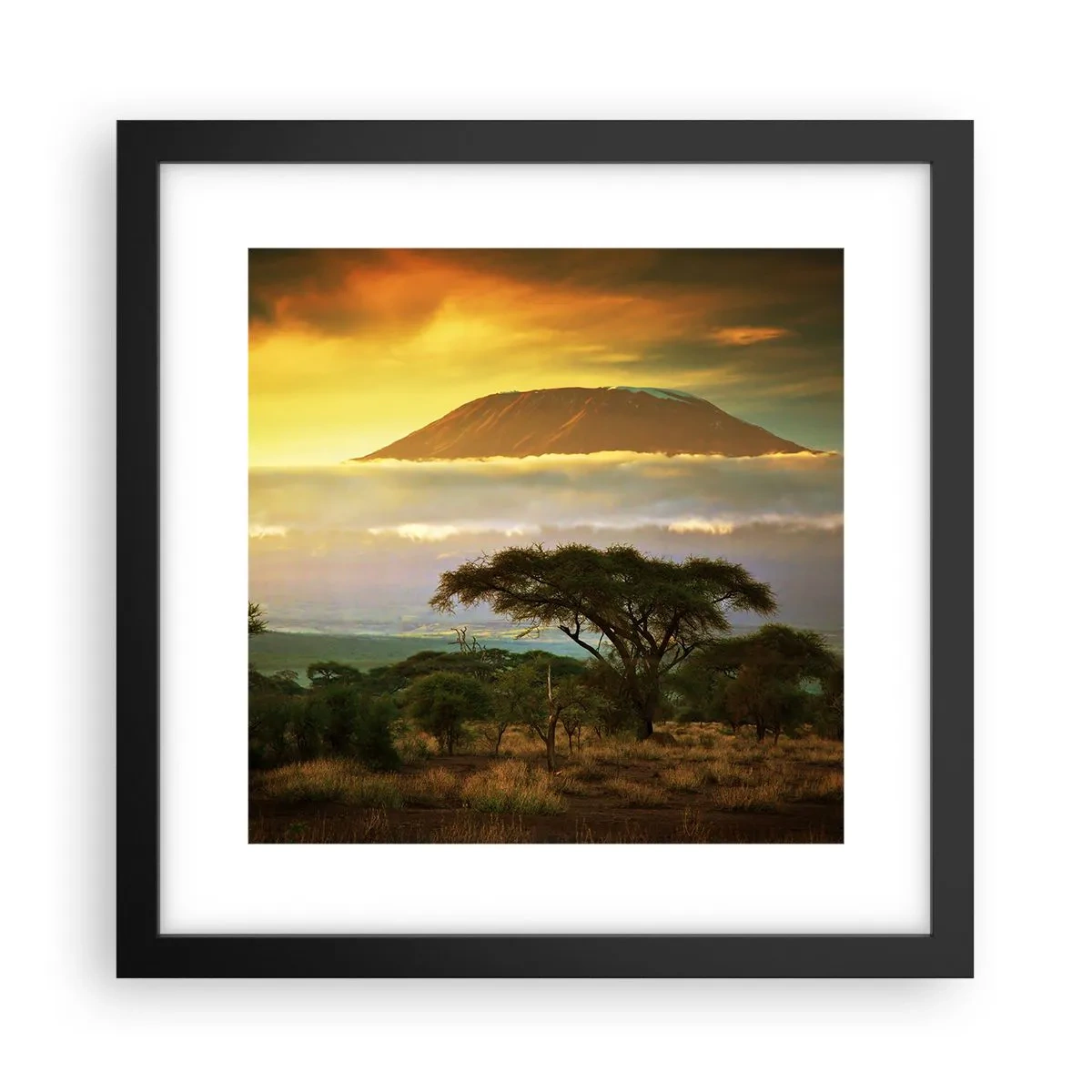 Poster în ramă neagră - Visul unui călător - 30x30 cm